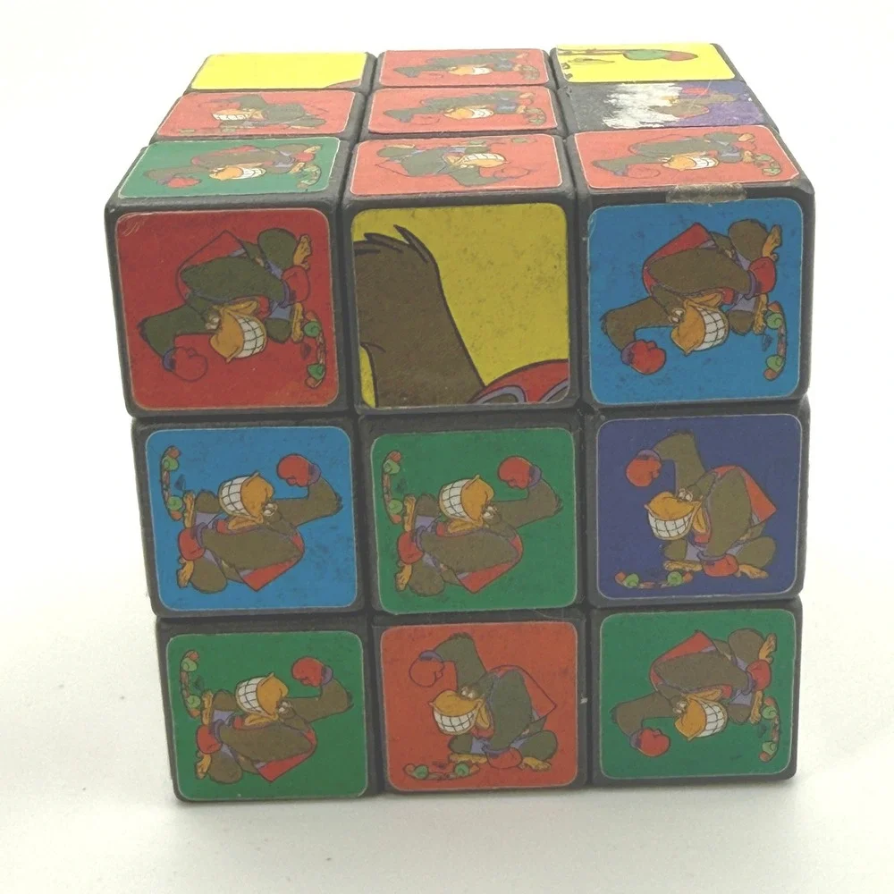 Nintendo Donkey Kong Puzzle Cube Kids OS Multicolor Vintage 3x3 Rubiks‎ Style